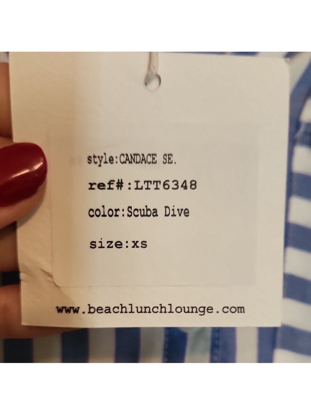 Beachlunchlounge Blue and White Striped Shirt - Picture 7 of 8